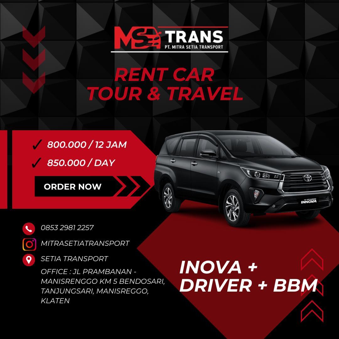 sewa innova driver bbm