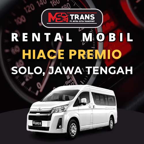 rental mobil solo hiace premio