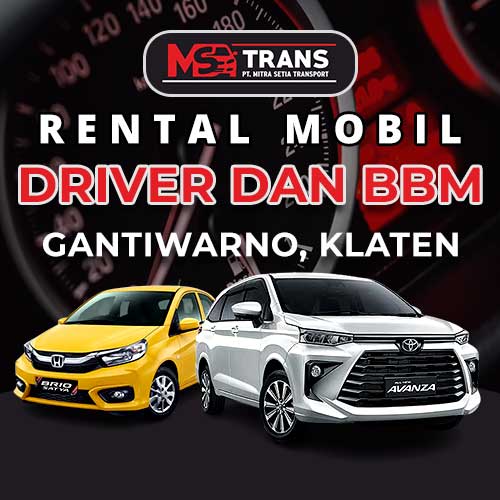 Sewa Mobil dengan Sopir Gantiwarno